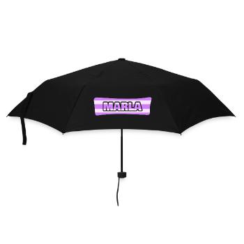 Marla als Hochzeit - Regenschirm (klein) - Schwarz - Vorne