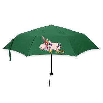 Les œufs de Pâques la licorne de Pâques caca - Parapluie standard - vert bouteille - Devant