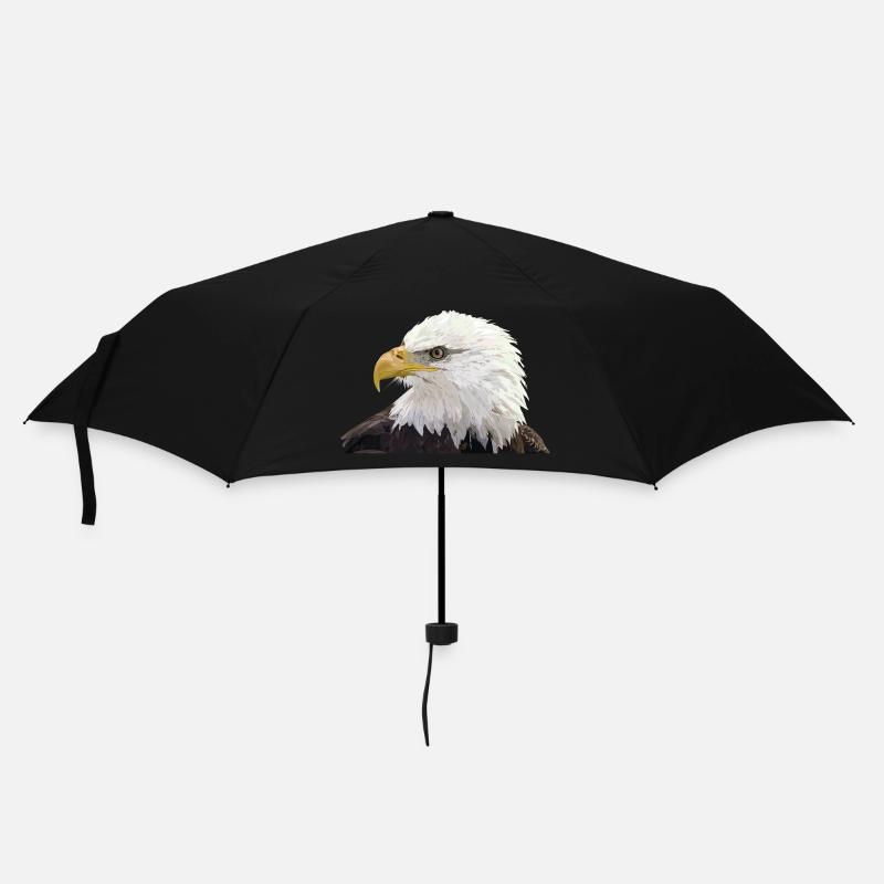 Weißkopfseeadler - Regenschirm (klein) - Schwarz