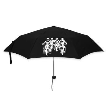 Bikergroup blanc - Parapluie standard - noir - Devant