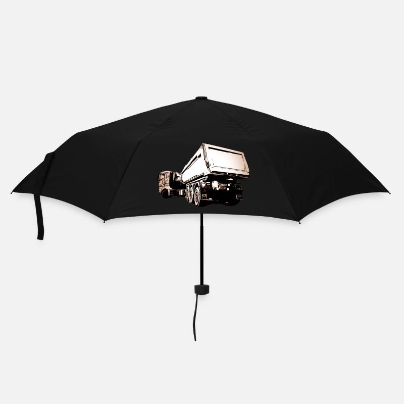 Lastwagen - Regenschirm (klein) - Schwarz