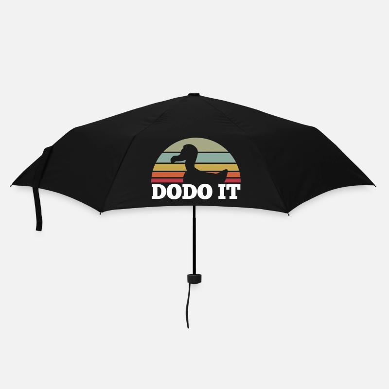 Dodo it vintage retro motif - Parapluie standard - noir