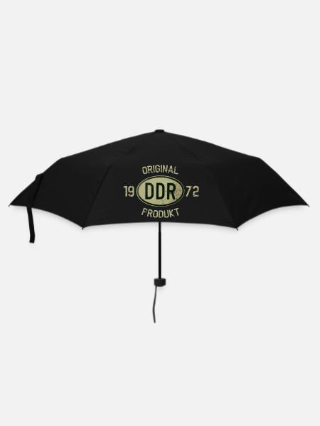 Original DDR Produkt Baujahr 1972 Geburtstag - Regenschirm (klein) - Schwarz
