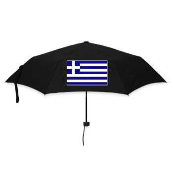 Greece Flag - Umbrella (small) - black - Front