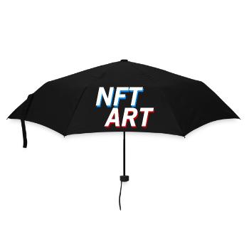 NFT ART - NFT Kunst - Umbrella (small) - black - Front