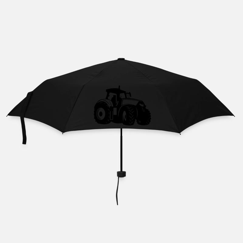 Traktor - Regenschirm (klein) - Schwarz