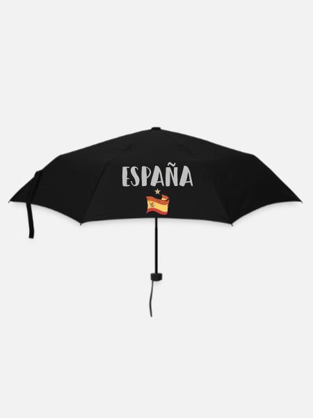 Spanien Fußball Trikot Spanische Flagge - Regenschirm (klein) - Schwarz