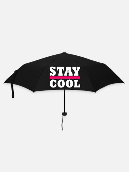 Stay cool - Umbrella (small) - black