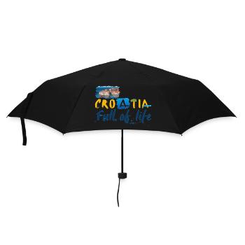 Croatie Croate Hrvatska Croatie Croates Croates Croates - Parapluie standard - noir - Devant