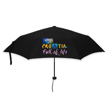 Croatie Croate Hrvatska Croatie Croates Croates Croates - Parapluie standard - noir - Devant
