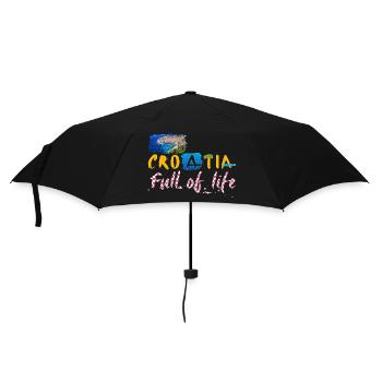 Croatie Croate Hrvatska Croatie Croates Croates Croates - Parapluie standard - noir - Devant