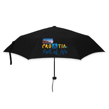 Croatie Croate Hrvatska Croatie Croates Croates Croates - Parapluie standard - noir - Devant