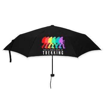 Tous les Chemins Mènent au Trekking - Parapluie standard - noir - Devant