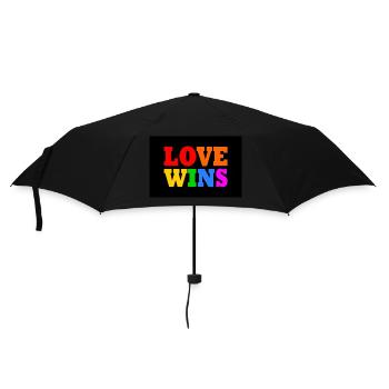 Love wins - Umbrella (small) - black - Front