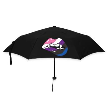 Halloween Vampire Mouth - Umbrella (small) - black - Front