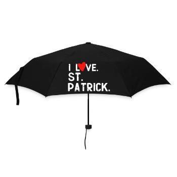 j'adore la saint Patrick - Parapluie standard - noir - Devant