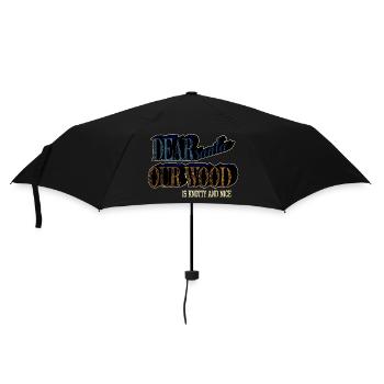 Dinosaur Fan Funny Sayings Bubaprints Statement - Umbrella (small) - black - Front