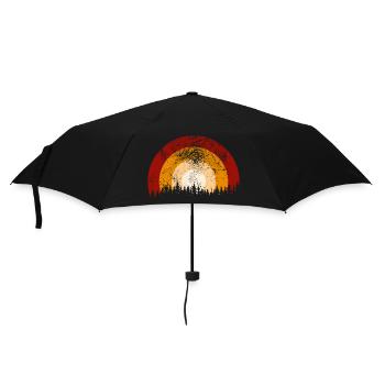 Retro Landscape - Umbrella (small) - black - Front