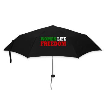 Women life freedom - Regenschirm (klein) - Schwarz - Vorne