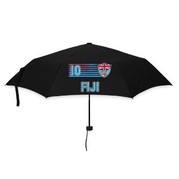 Fidschi Fußball Mannschaft - Regenschirm (klein) - Schwarz - Vorne