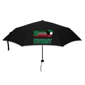 Kuwait Fußball Mannschaft - Regenschirm (klein) - Schwarz - Vorne