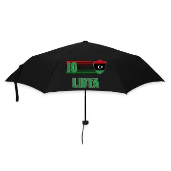 Libyen Fußball Mannschaft - Regenschirm (klein) - Schwarz - Vorne