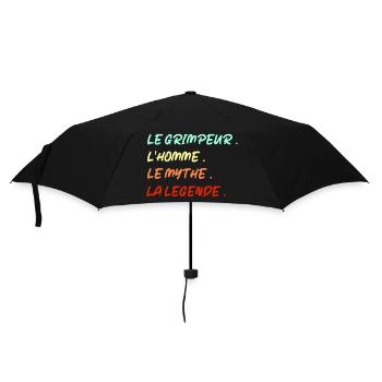 Le grimpeur,l’homme,le mythe,la légende. - Parapluie standard - noir - Devant