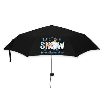 Qu'il neige ailleurs - Parapluie standard - noir - Devant