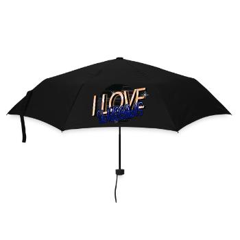 amour humour geek dabbing licorne idées cadeaux heureux - Parapluie standard - noir - Devant
