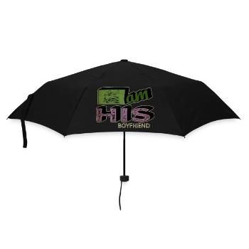 heart funny quote boys birthday present one race - Umbrella (small) - black - Front