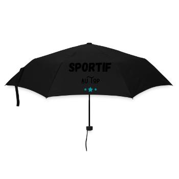 sportif au top idée cadeau - Parapluie standard - noir - Devant