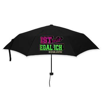 lieben geschenkidee vegetarier geburtstagsgeschenk - Regenschirm (klein) - Schwarz - Vorne
