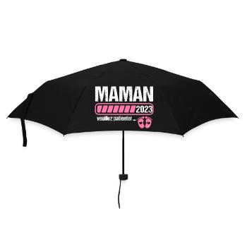 Maman en 2023 annonce naissance cadeau femme - Parapluie standard - noir - Devant