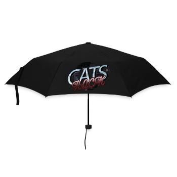 joke kitten persian cat cat collage tshirts - Umbrella (small) - black - Front