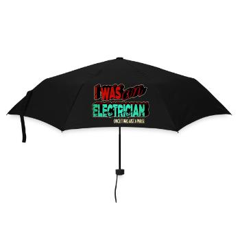 electrician gift awesome funny sayings electrical - Regenschirm (klein) - Schwarz - Vorne