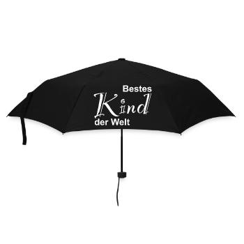 Bestes Kind der Welt Design - Regenschirm (klein) - Schwarz - Vorne