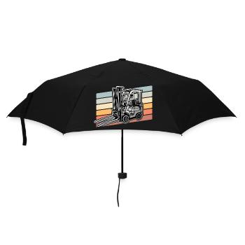 Gabelstapler Stapler - Regenschirm (klein) - Schwarz - Vorne