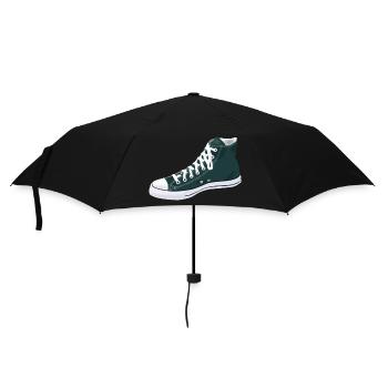 Sneaker & Chuck - for lovers - Umbrella (small) - black - Front