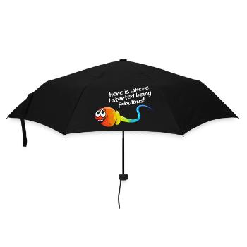 Lustiger LGBT Pride Monat - Regenschirm (klein) - Schwarz - Vorne