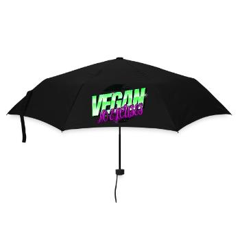 birthday present idea veggie fruit statement - Umbrella (small) - black - Front