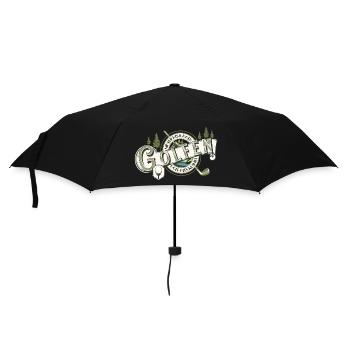 Golf Hobby Vintage Mountain Funny - Regenschirm (klein) - Schwarz - Vorne