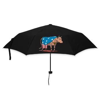Ecki the cow - Umbrella (small) - black - Front
