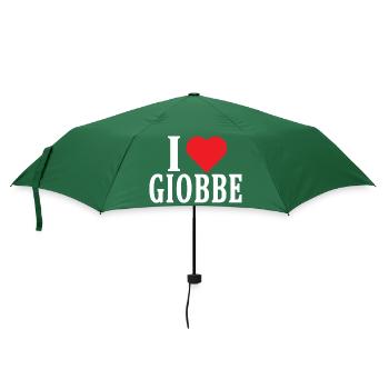T-Shirt Ich liebe Giobbe T-Shirt Geschenkidee - Regenschirm (klein) - Flaschengrün - Vorne