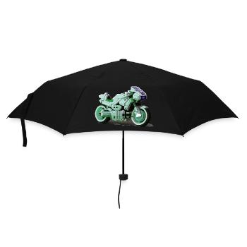 Bike der Zukunft für Motorradfahrer und Biker - Regenschirm (klein) - Schwarz - Vorne