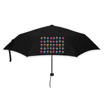 Lots of colorful muffins tartlets - Umbrella (small) - black - Front