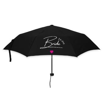 Team bride - Umbrella (small) - black - Front