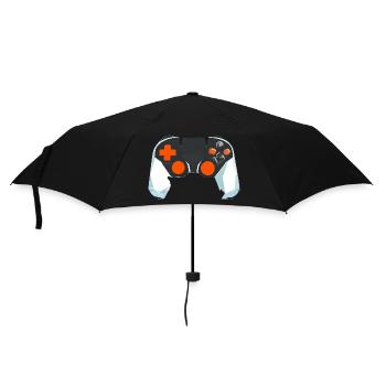 Gamer Controller Gaming Gaming Gamer Jeu vidéo - Parapluie standard - noir - Devant