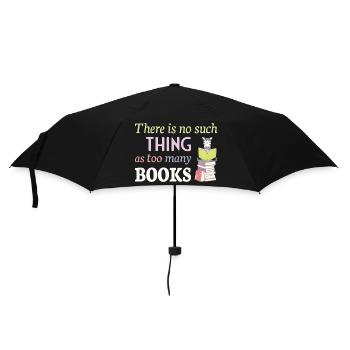 Lire Zebra, il n’y a pas trop de livres - Parapluie standard - noir - Devant