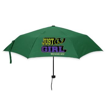 golfcoachgifts fun gift putter golfgift golfduvet - Regenschirm (klein) - Flaschengrün - Vorne