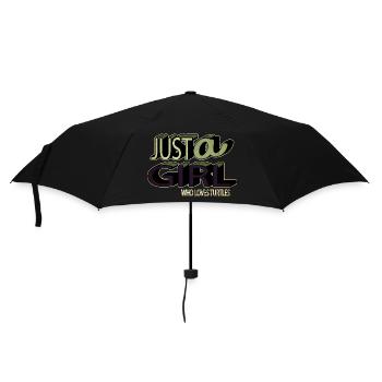 Super anniversaire vert tortue tribale terre - Parapluie standard - noir - Devant
